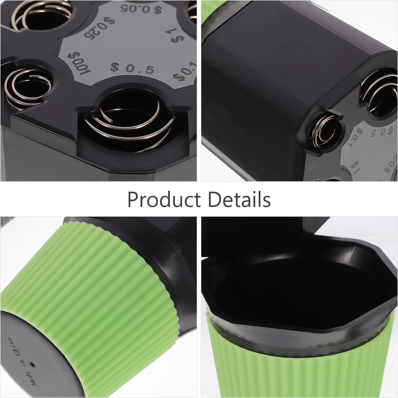 Bank Container Auto Dispenser Münze Halter Spender Tragbare Dollar Münzen Container ganizer Lagerung Box