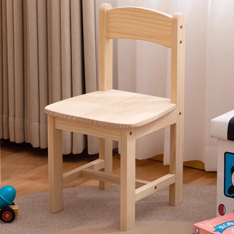 كرسي من الخشب الصلب لدراسة الأطفال كرسي صغير مريح ومريح منزلي للأطفال كرسي بذراعين للأطفال لغرفة النوم