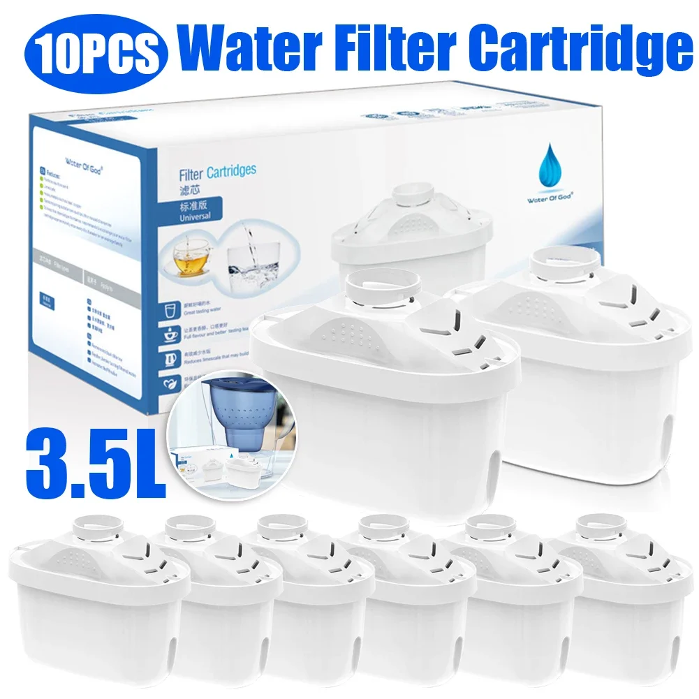 Water Filter Jug Cartridges Reducing Limescale Chlorine Replacement Filter Cartridges Multiple Filtering for Home Kitchen