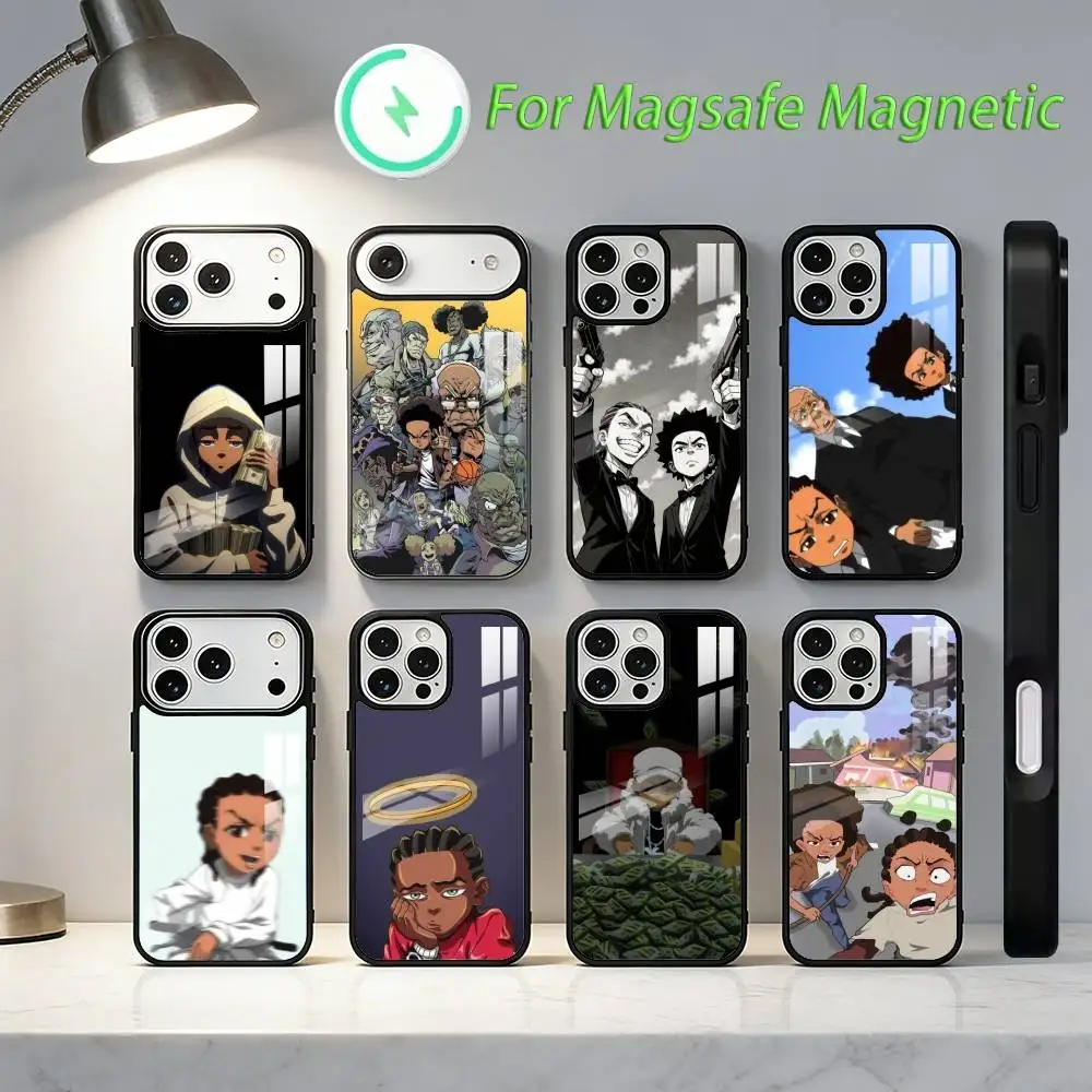 

The B-Boondocks Animation Phone Case For iPhone17,16,15,14,13,12,11,Plus,Pro,Max For Magsafe Wireless Charging cover