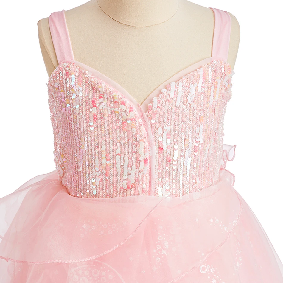 Mädchen Prinzessinnenkleid Kinder Fantasie-Cosplay-Kostüm Kinder Party Ballkleid Halloween Karneval Verkleidungskleidung Buchwoche – Detail 29