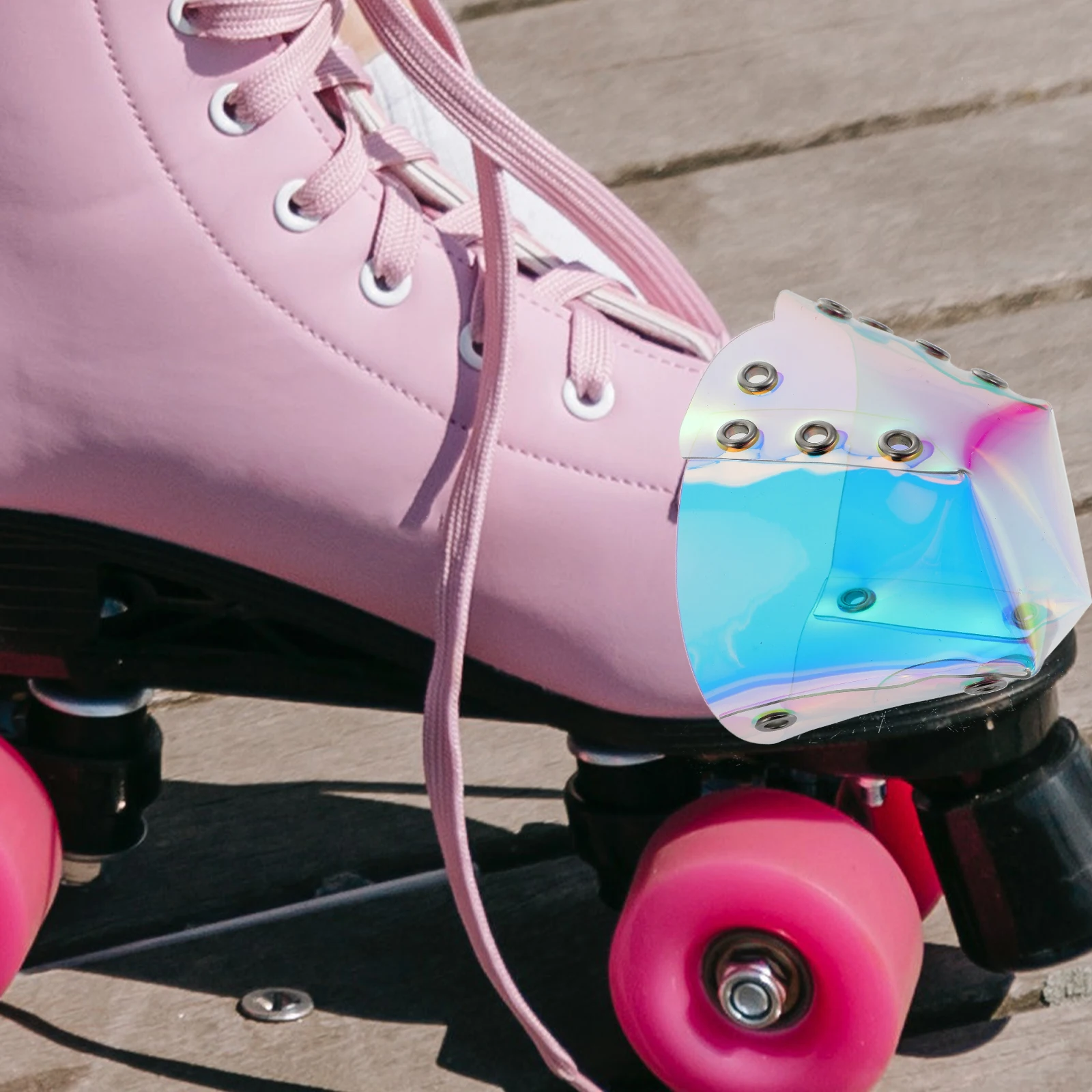 

1 пара чехлов из ПВХ для роликовых коньков, гладкие моющиеся защитные передние колпачки, защита головы для коньков, снаряжение для катания на коньках