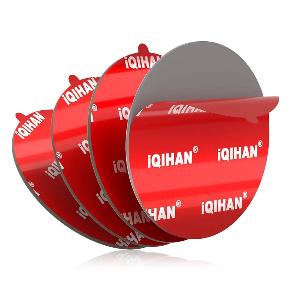 

Adhesive Sticky Pads for Car Phone Mount, 4pcs Heavy Duty Mounting Tape for Vehicle Phone Holder, Heat Rresistant Double-Side