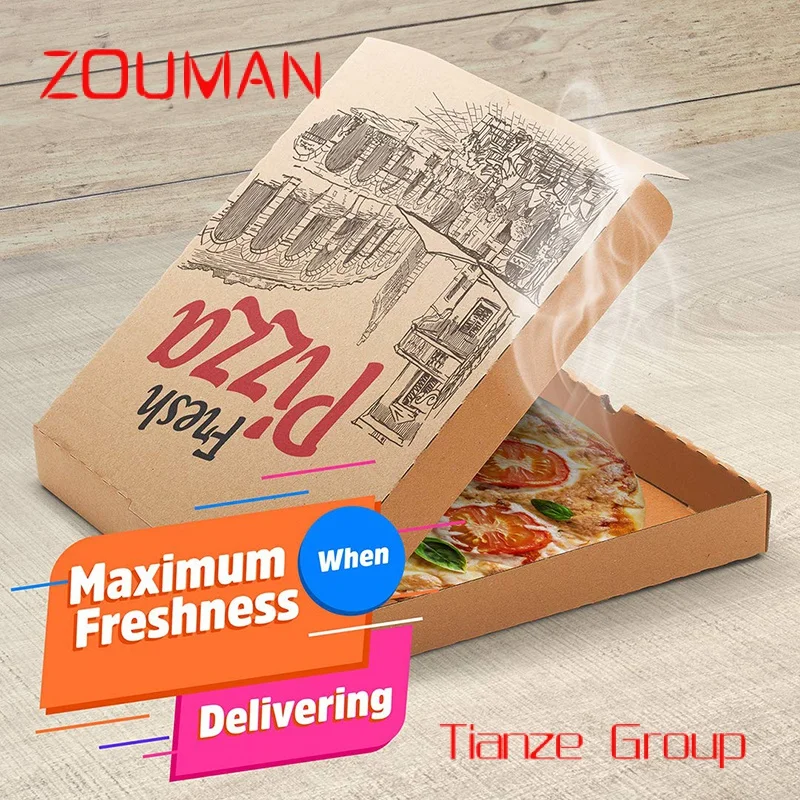 Custom , 33 35 30 40 9 Inch Burger Package Carton Supplier Design Printed Packing Bulk Cheap Custom Pizza Boxes With Logo