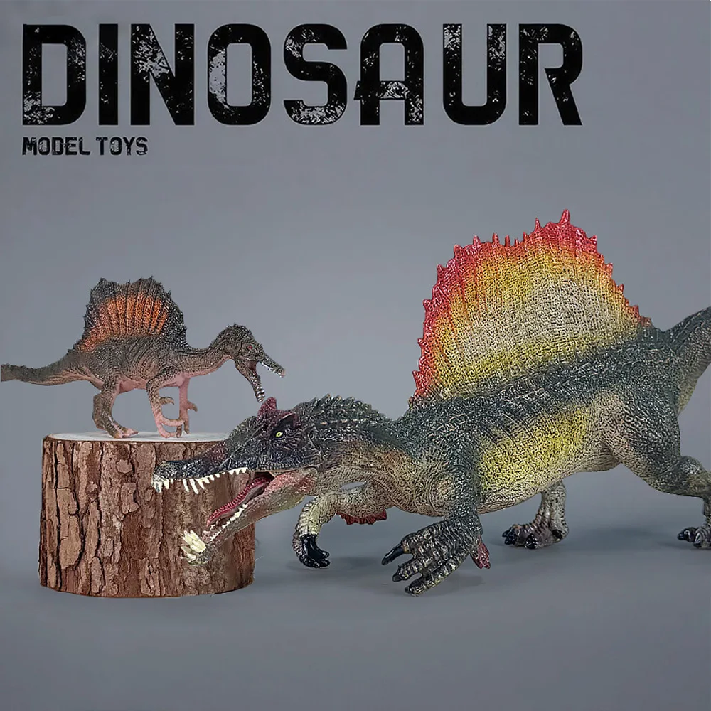 

Реалистичный набор динозавров Спинозавр (родитель и детеныш) для демонстрации: фигурки взрослого и детеныша динозавра Юрского периода, статуэтка HG246