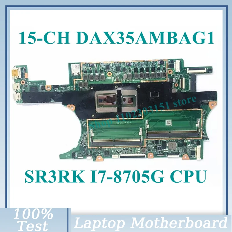 

Mainboard DAX35AMBAG1 With SR3RK I7-8705G CPU For HP Spectre X360 15-CH 15T-CH Laptop Motherboard 100% Fully Tested Working Well