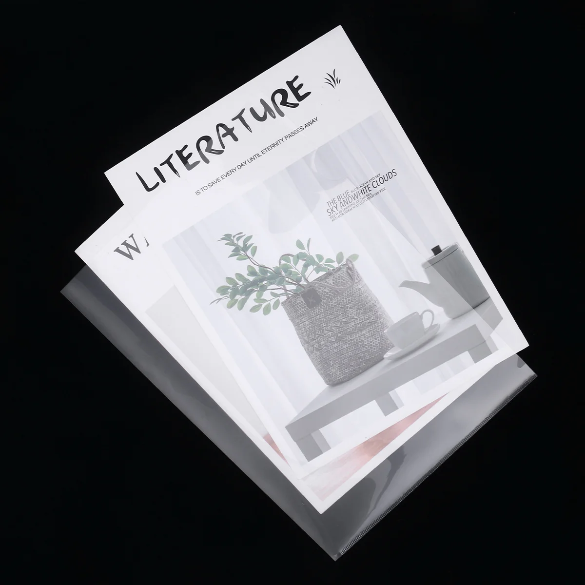 30 pastas de arquivo de plástico em forma de l a4 dos pces transparente documento carteira organizador azul documento expansível carteira l pasta de arquivo