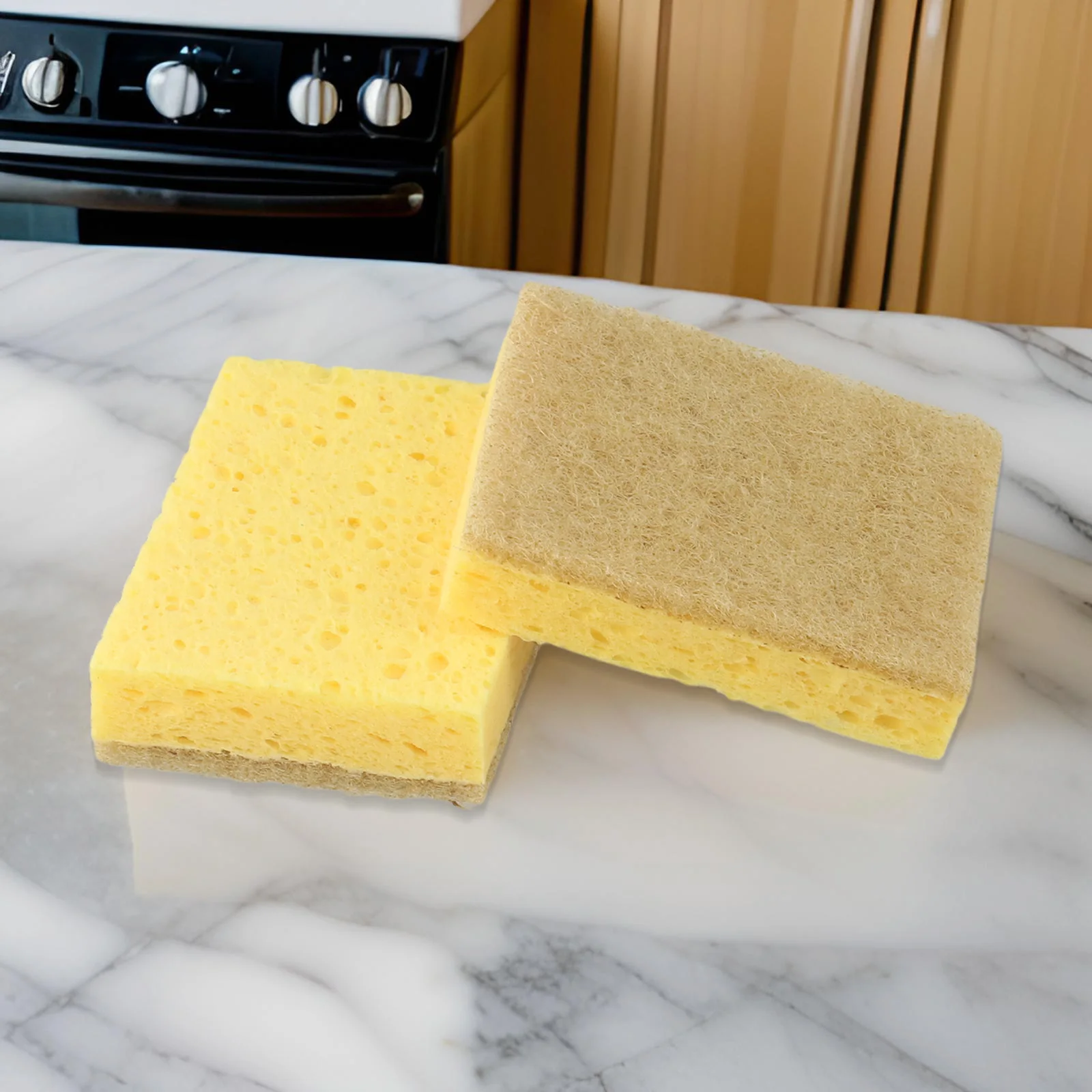 Brand New High Quality Dishcloth With Scrub Worktops Tool 10 Pack 8*6*2cm Absorbent Rag Biodegradable Compostable
