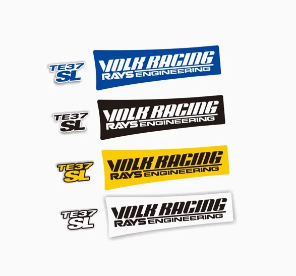 

Auto Wheel Tire Rims Sticker for Racing TE37SL Engineering Decoration Decal