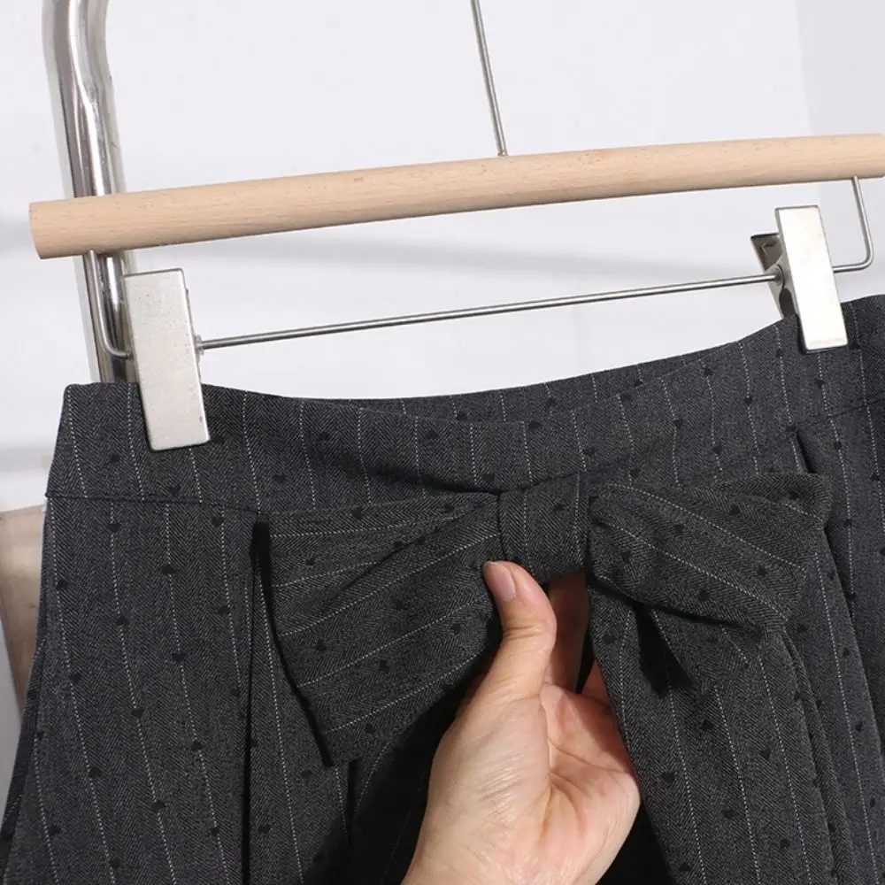 แฟชั่นหัวใจลูกไม้จีบกระโปรงจุดหวานกระโปรงสั้นผู้หญิงขนาดใหญ่โบว์ความปลอดภัยกางเกง A-Line กระโปรงมินิปาร์ตี้