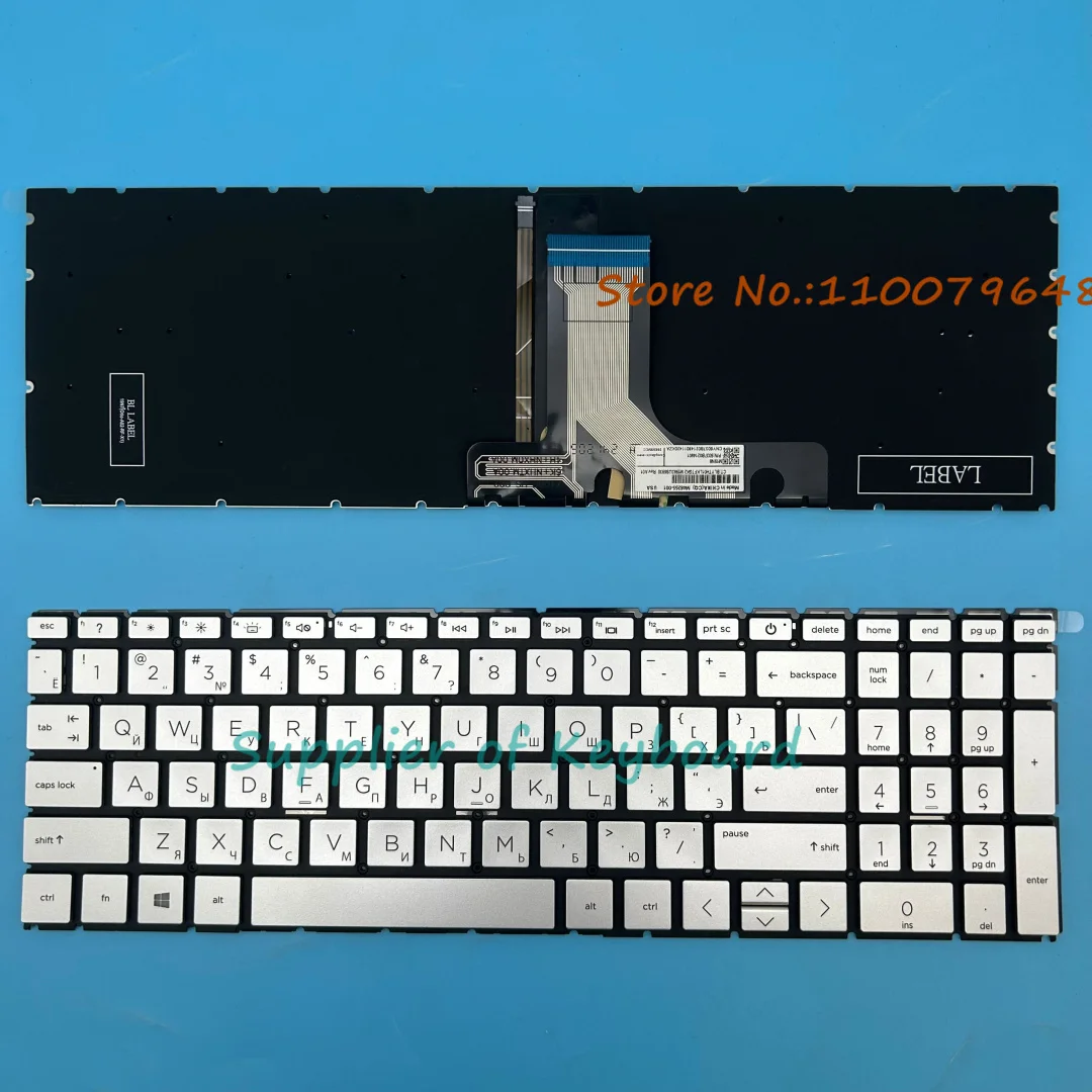 NEW English/Russian/Spanish/French Keyboard For HP Pavilion 15-eg 15-eg0000 15-eg0xxx 15t-eg 15t-eg000 15-eg0021nr 15-EG0070WM