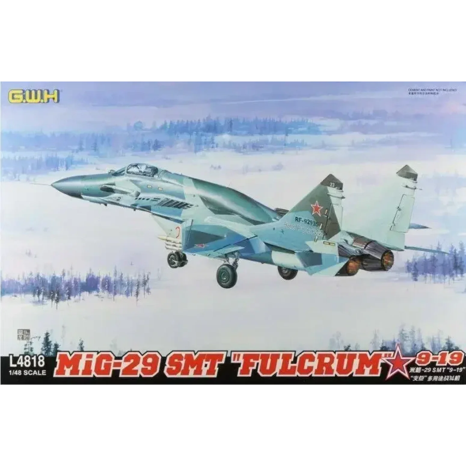 Assemble Attack Aircraft Scale Model Kit L4818 1:48 MiG-29 SMT "FULCRUM" 9-19 By Great Wall Hobby