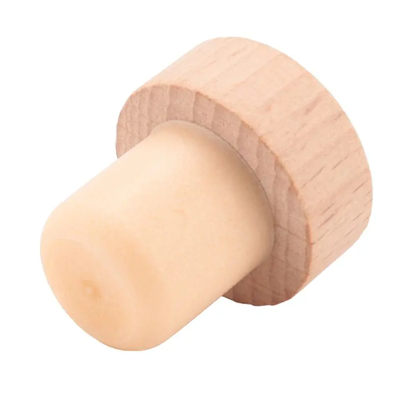 ABRE-48Pc Wine Bottle Corks T Shaped Cork Plugs For Wine Cork Wine Stopper Reusable Wine Corks Wooden And Rubber Wine Stopper