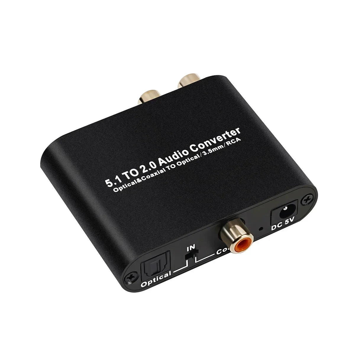 5.1CH TO 2.0 Stereo Digital Audio Converter DTS/AC3 for DOLBY Decoding SPDIF Input to 5.1 Decoder SPDIF Coaxial to 3.5MM/RCA