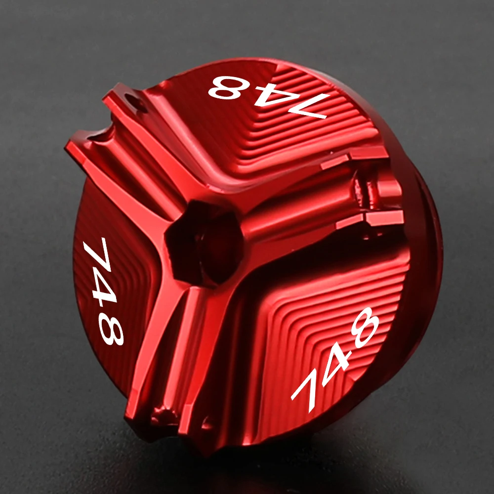 

For DUCATI 748 1993 1994-2002 749 2000-2010 749DARK Motorcycle engine oil cap bolts fuel filler cap protection accessories CNC