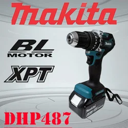 Makita DHP487 10mm 18V brushless electric drill, uses 18V Makita battery.suitable for five-rope impact drill of decoration team,