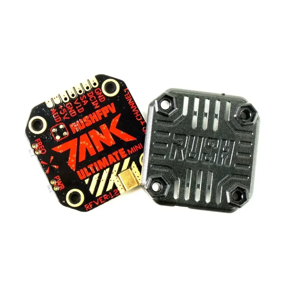 20x20mm Hole Tank Mini 800mW Video Transmitter VTX RUSHFPV, Thin Design for All Tiny & Mid-Size FPV Drone Frames