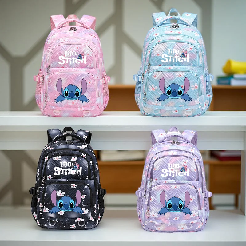 

Школьная сумка Stitch, легкий нейлоновый рюкзак с отделением для планшета, большая вместительная сумка для книг для девочек и мальчиков, на день рождения, на каждый день