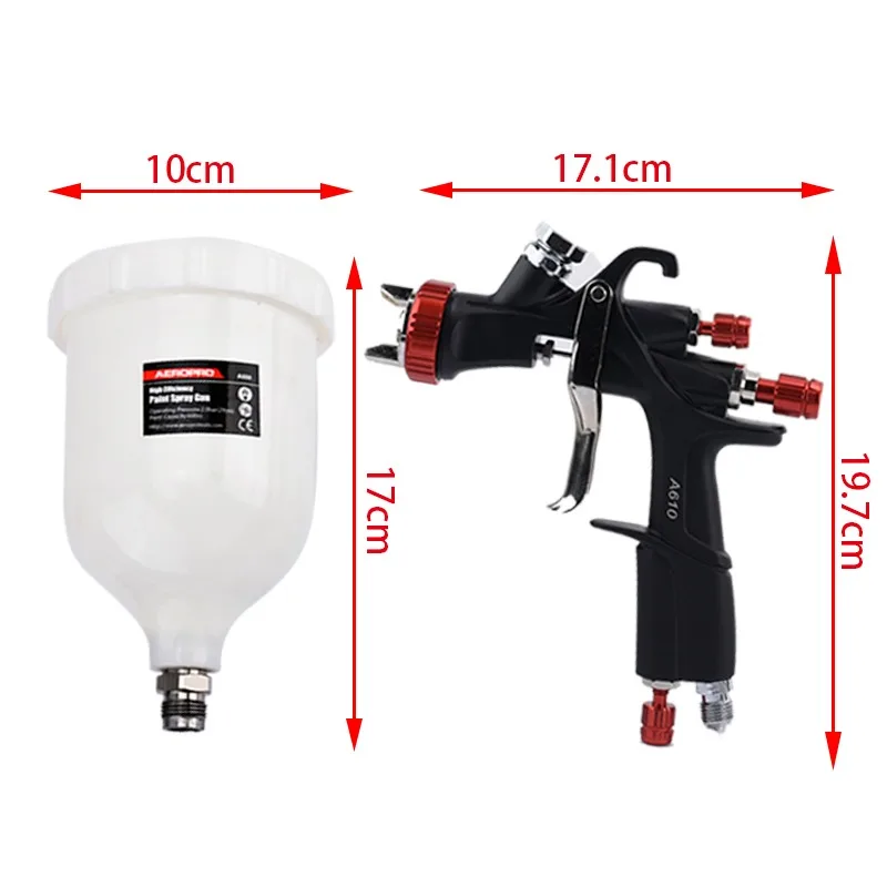 AEROPRO A610 Professional Paint Spray Gun Air LVLP Paint Gun  Paint Gun Airbrush