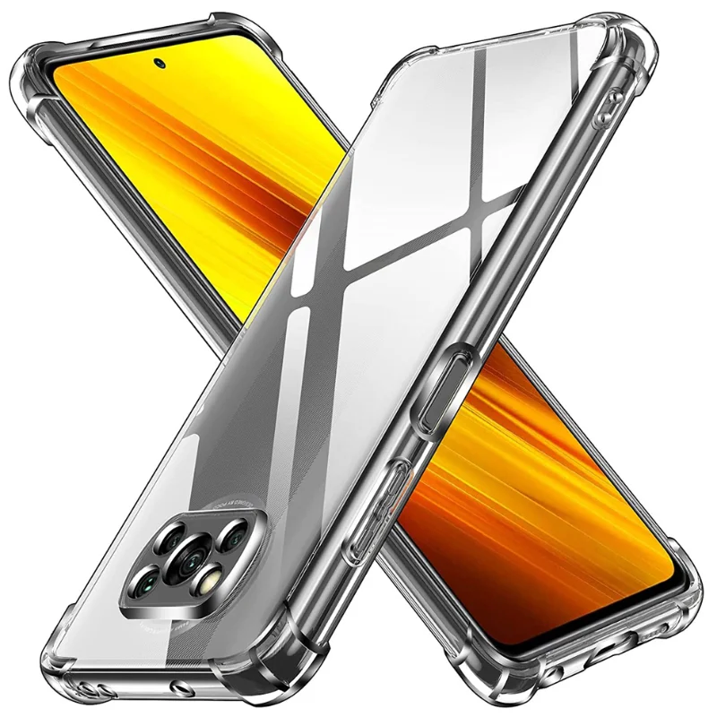 Soft Clear Case for Poco X3 Pro Phone Cases Pocophone X3 Pro Xiaomi Poco X3 NFC Shockproof Silicone Cover Poco X 3 Pro Case