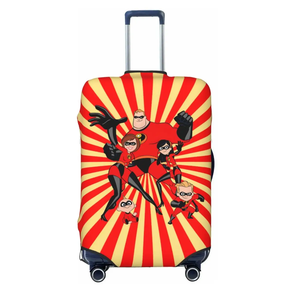

Custom The Incredibles Hot Manga Family Travel Luggage Cover Dust Proof Cartoon Suitcase Cover Protector Fit 18-32 Inch