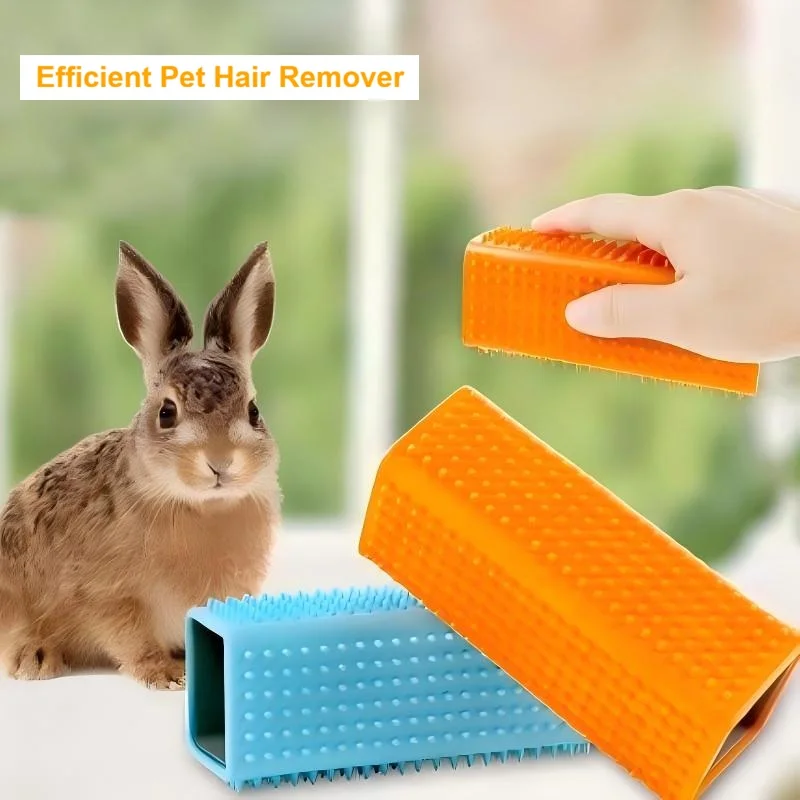 Efficient Pet Hair Removal, Reusable Fur Scraper Lint Brush, Pet Fur Cleaning Tool for Cats, Dogs, Sofas, Carpets & Beds view 5