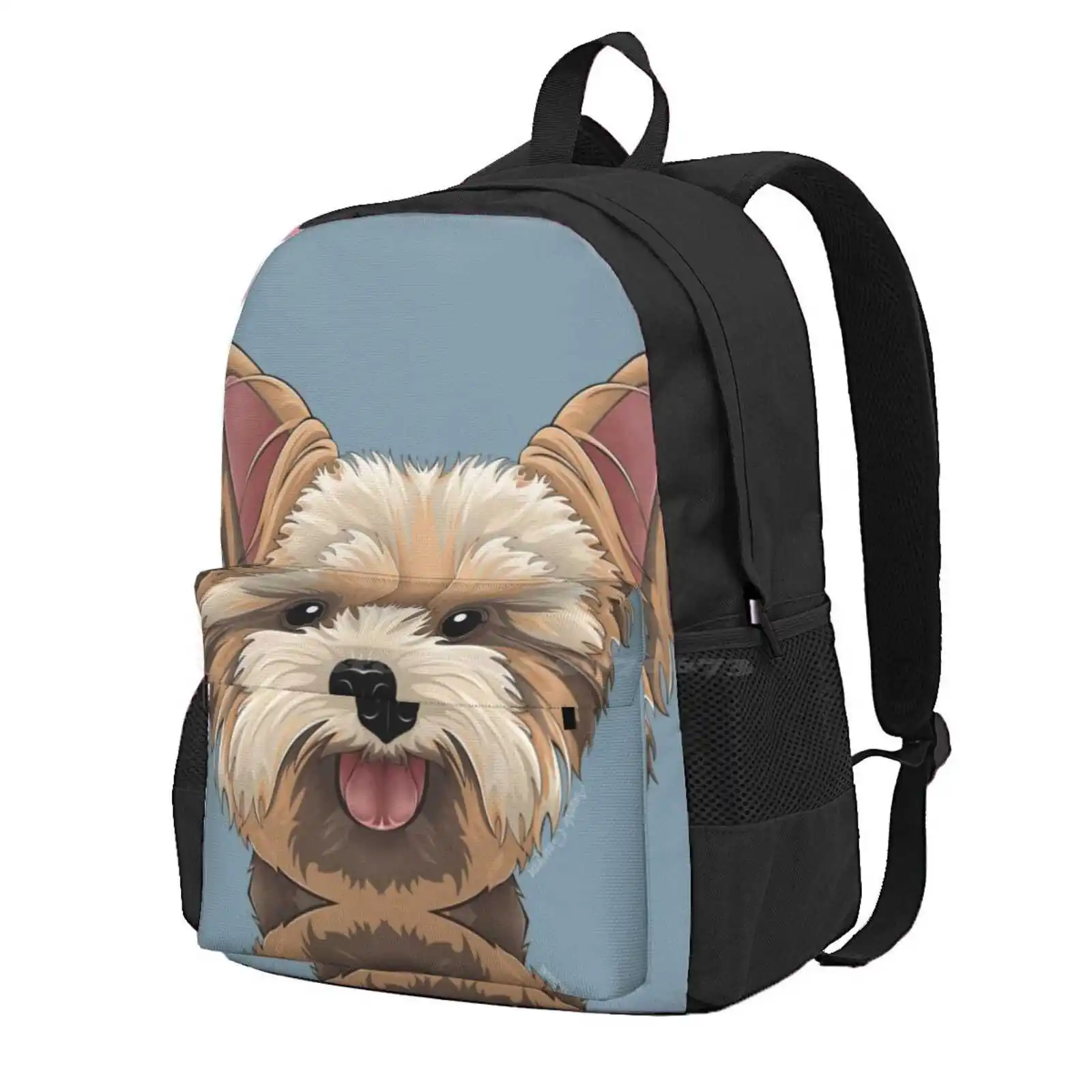 Peeking Yorkie Hot Sale Schoolbag Backpack Fashion Bags Yorkshire Terrier Dog Dog Art Cute Yorkie Art Cute Dog Art Art By