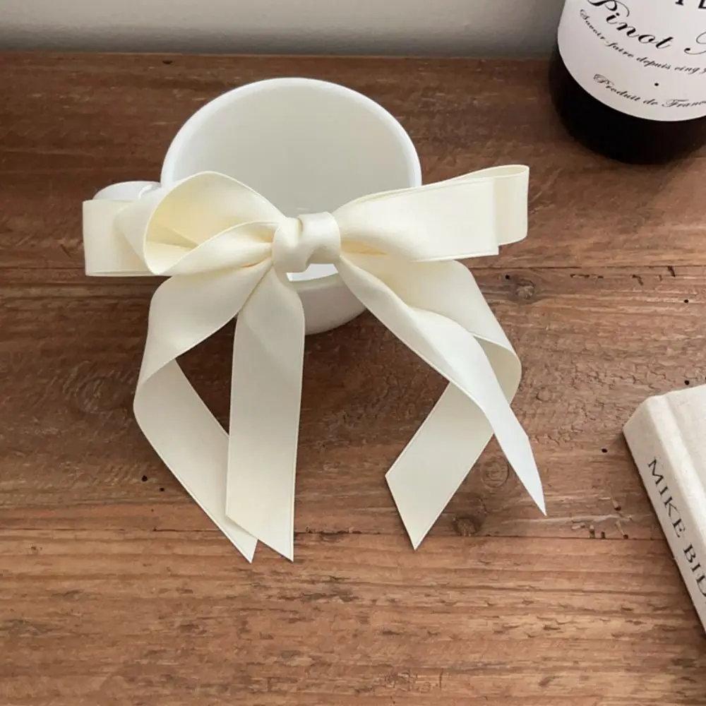 Elegant Ballet Bowknot Hair Clip Solid Cute Spring Barrettes Satin Ribbon Bobby Pin Women Girls