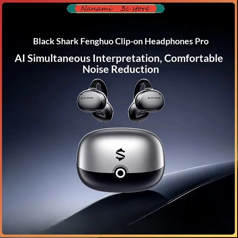 Black Shark Open Ear Pro T20 Bluetooth Earphones Wireless headphone LHDC 5.0 BT 6.0 AI Translation headset for iphone 18 Pro MAX