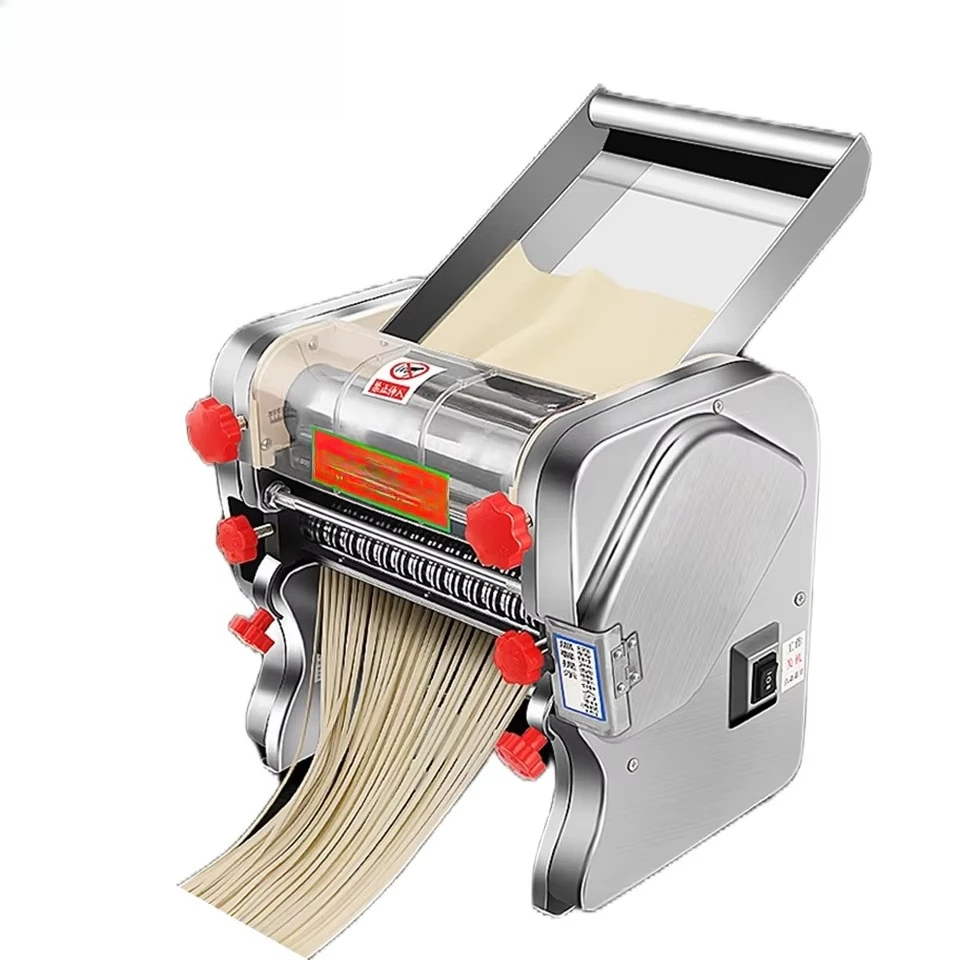 

Automatic Electric Pasta Maker & Dough Rolling Machine With Integrated Noodle Cutter - 240mm Roller Capability