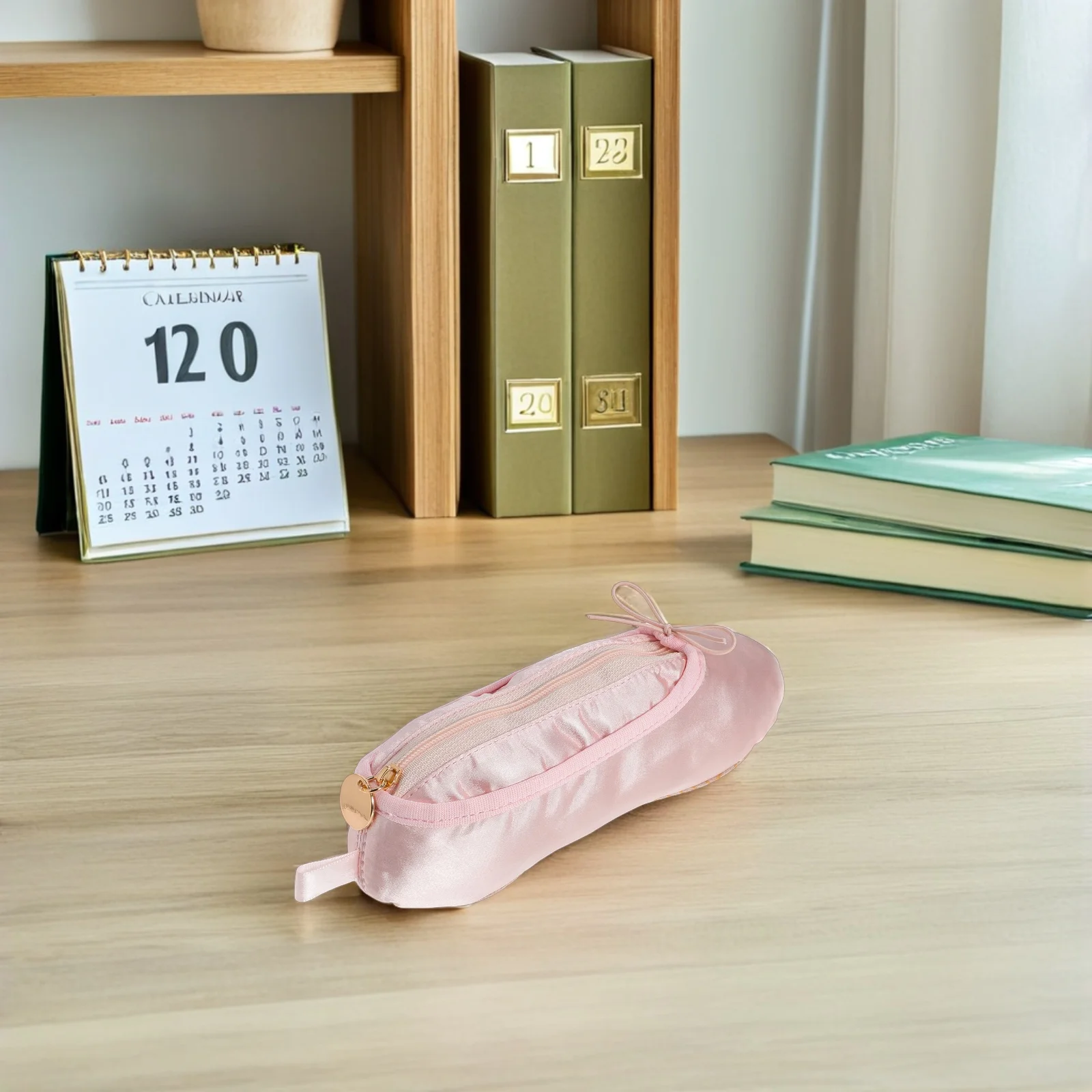 2Pcs Ballet Shoe Pencil Case Multifunction Makeup Brush Organizer Pen Pouch for Dance Use Ballet Shoe Pencil Bag