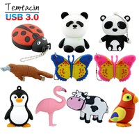 Pen Drive Cartoon Super Cute Animals USB Flash Drive 16G 32GB 64GB 128G 256G High Speed Pendrive USB 3.0 Flash Memory Stick Disk