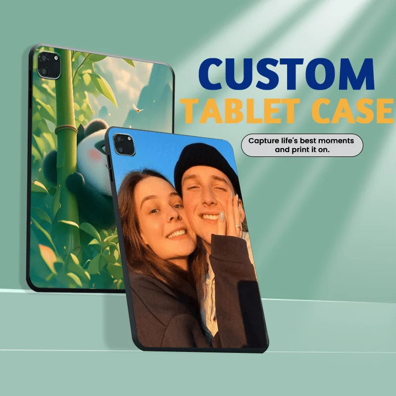 Custom Tablet Case For iPad 5/6 5th/6th Pro 9.7 2016 Air 1/2 For iPad Mini 1 2 3 4 5 6 Personalized Silicone Soft Case