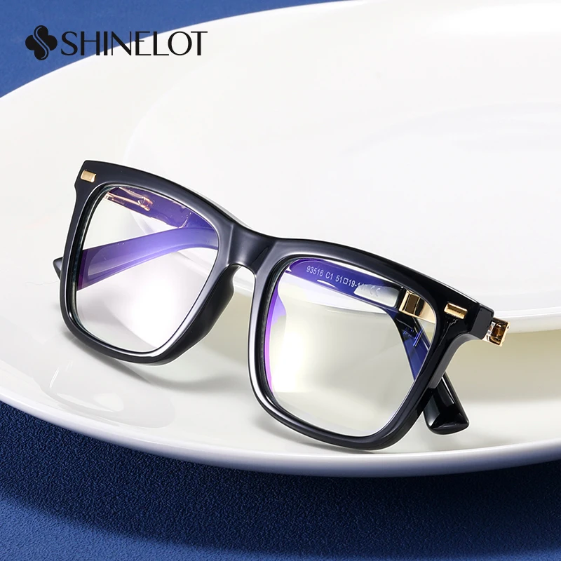 

93516 New Technology Oriented Eyeglasses Prescription Frame Rectangle Men Radiation Protection Glasses Best-Selling Male Eyewear