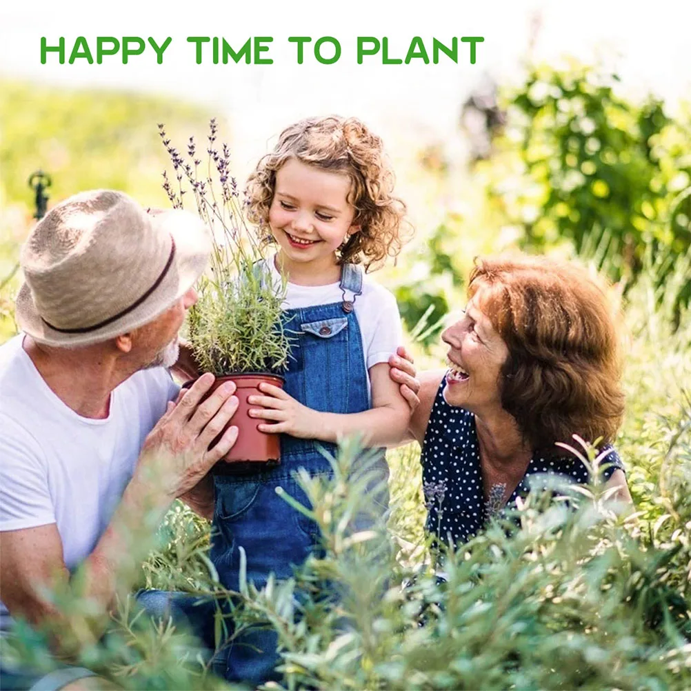 

20pcs Plastic Flower Pot Red Black Nursery Garden Balcony Plants Pots Flower Pot Lightweight Durable Practical