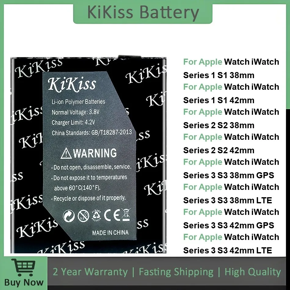 

Battery For Apple Watch Iwatch Series 1 2 3 4 5 6 7 8 9 SE SE2 Ultra S1 S2 S3 S4 S5 S6 S7 S8 S9 38/40/42/44/45/49Mm GPS LTE