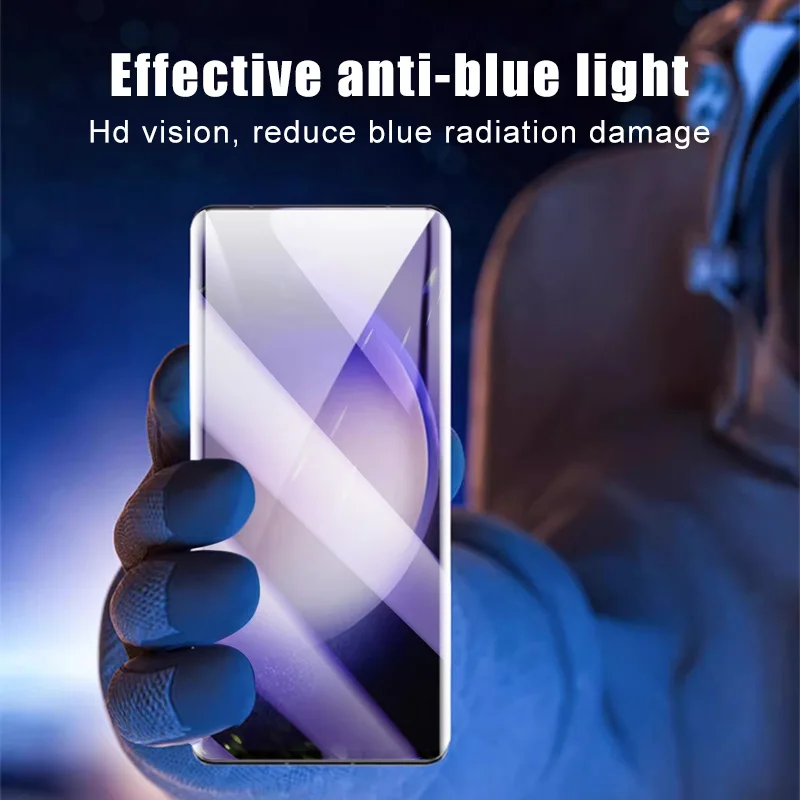 5Pcs soft full cover for Samsung Galaxy S22 Plus S21 FE S23 Anti Blue Light hydrogel film for Samsung S21 Ultra S8 S9 S10 Lite