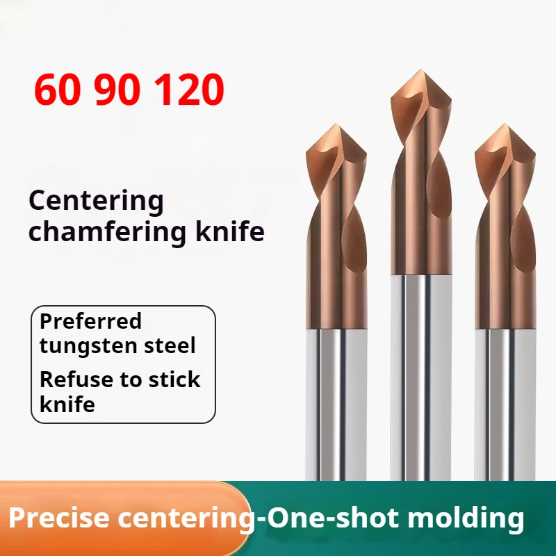 

NC Spot Drill Carbide Stub Center Bit 60 90 120 Degree 1 2 4 5 6 8 20 Chamfer Location Prepare Guide Pilot Hole CNC Machine Tool