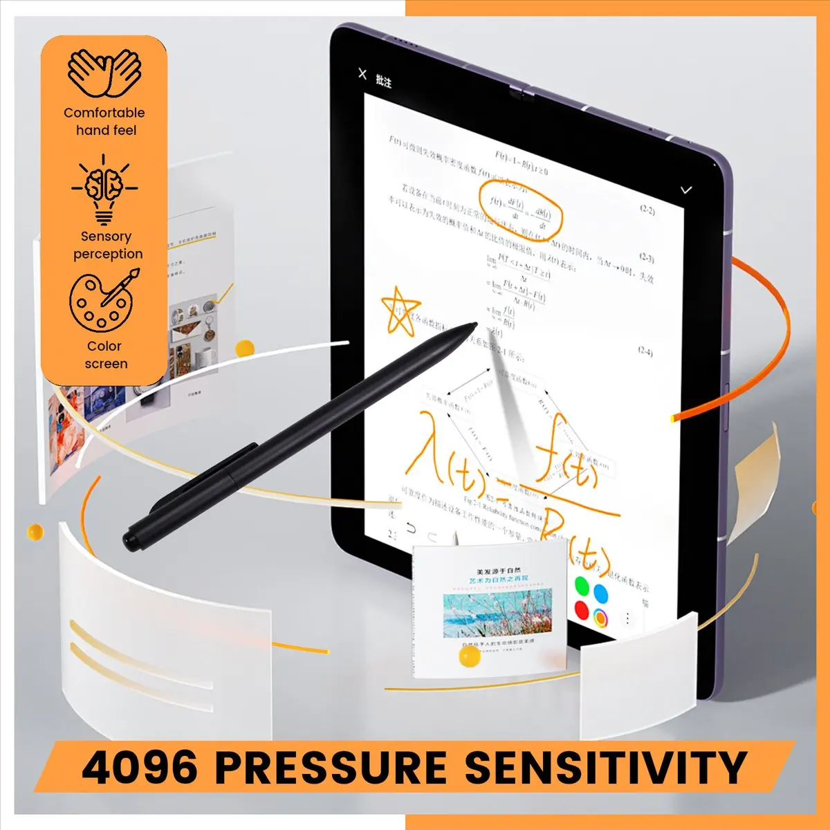 

L77A For 2 Pen with Eraser,EMR Stylus Digital Pen Marker Plus with 4096 Sensitivity & Palm Rejection for Scribe