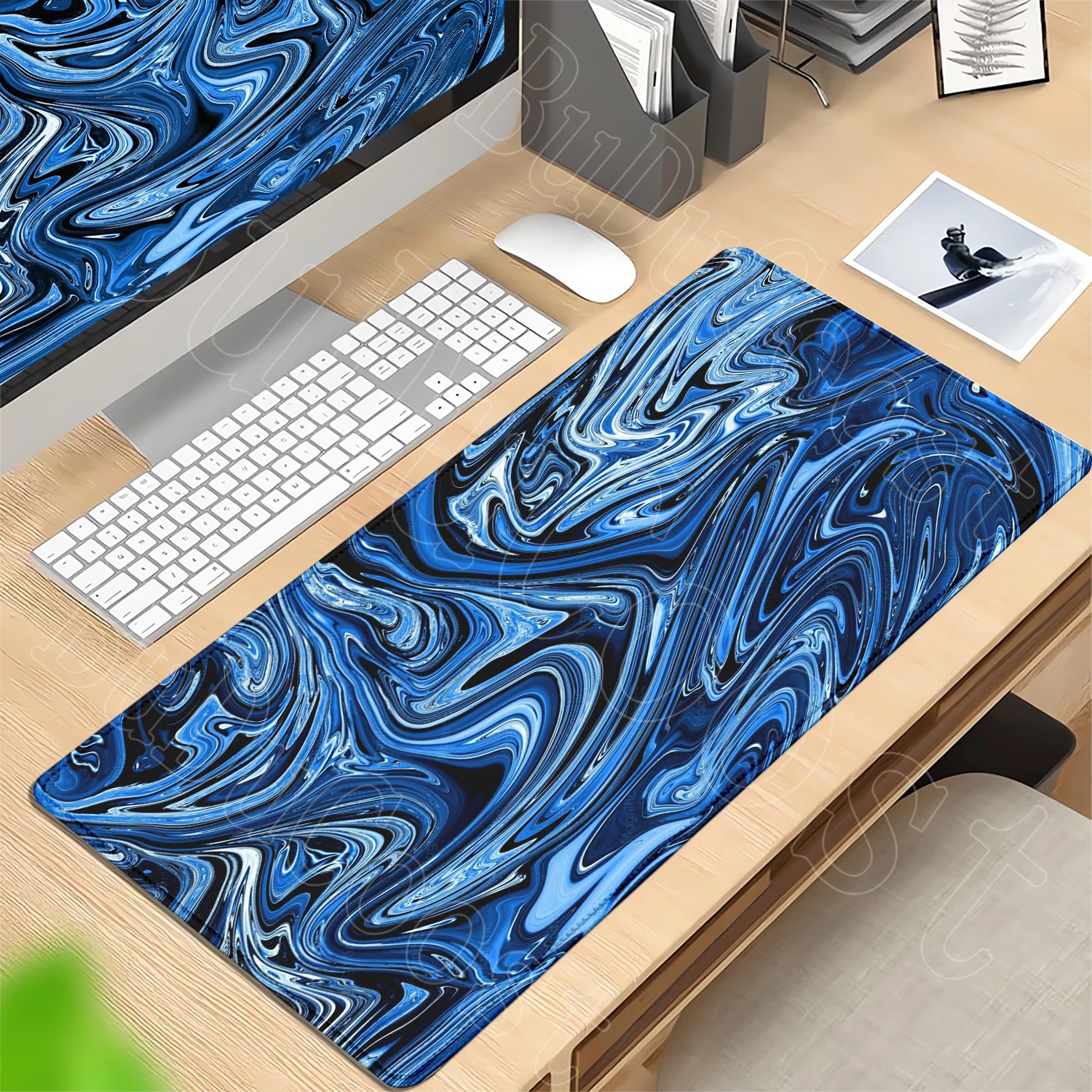 Stacking liquids MousePadSquareComputer AccessoriesOffice GameTable Mats Rubber Anti-slipMousepadsSmall Decor Desk PadsDustproof