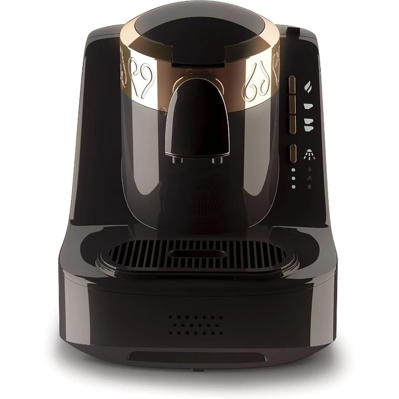 Automatic Turkish/Greek Coffee Machine, USA 120V UL, Black/Copper (Gold)，home.