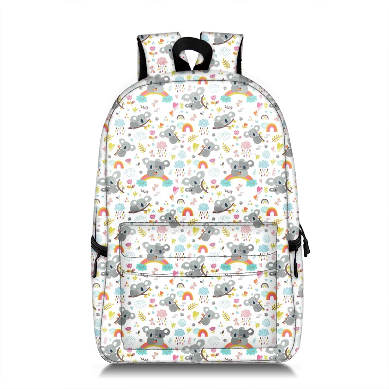 Kawaii Koala Bear Print Backpack for Teenager Boys Girls Daypack Children School Bags Women Rucksack for Travel Kids Book Bag