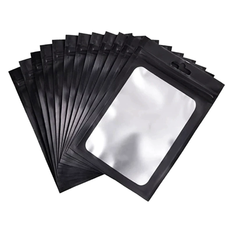 

100Pcs Sealable Bags for Organizing Plastic Jewelry Holder Small Item Dust and Moisture Proof Pouches for Household Use