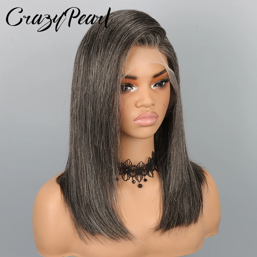 crazypearl-bob-wig-human-hair-salt-and-pepper-grey-wigs-13x4-straight-lace-frontal-wigs-human-hair-natural-hairline-gray-wigs