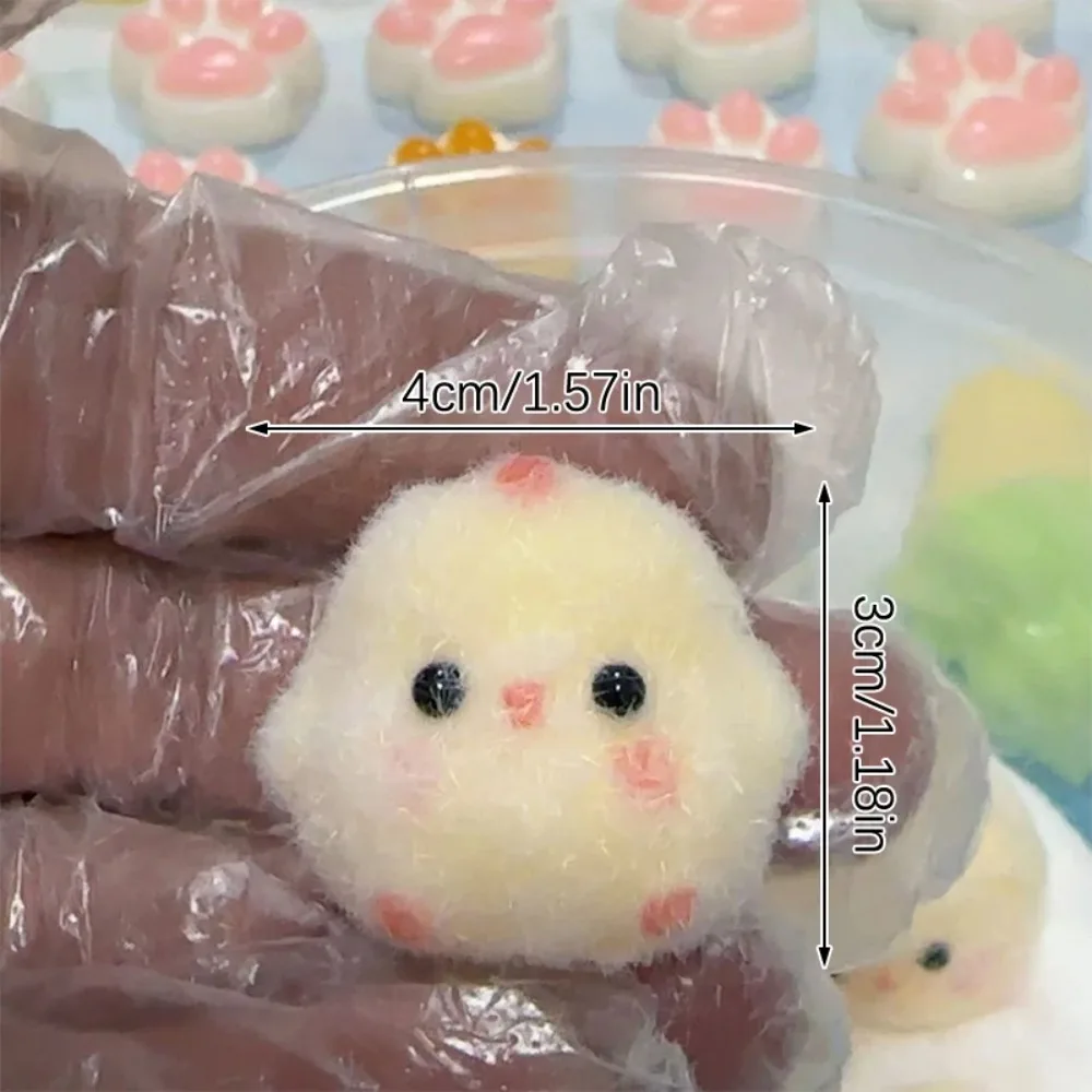 2Pcs Mini Chick Squishy Plush Squeeze Toy Kawaii Fluffy Stress Relief Fidget for Kids Easter Party Favor Bag Fillers Gift