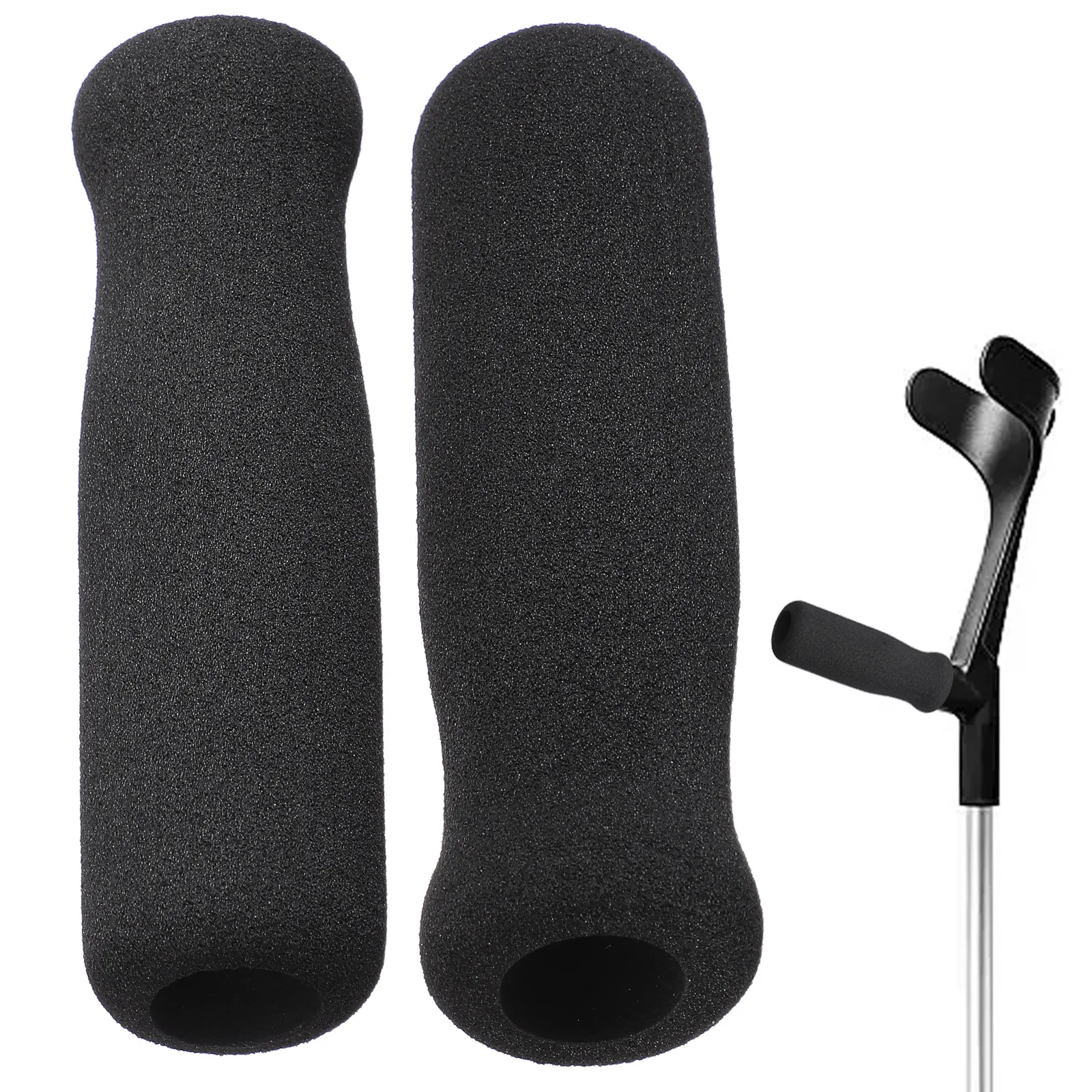 

2pcs Handle Cover For Stroller Walker Cane Crutch Wheelchair Nbr Non-Slip Grip Pads Cushion Replacement Universal Protection
