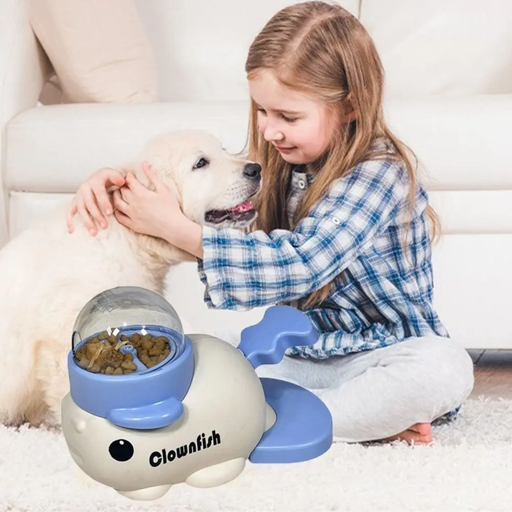 

Cartoon Fish Design Dog Automatic Feeder Interactive Anti-slip Pet Feeder Toys Intelligent Large Capacity Dog Training Toy