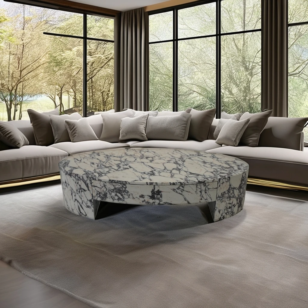 # Light Weight Anti-etching Round Living Room Coffee Table