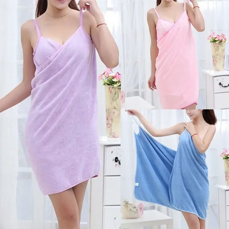 

Women Bathing Robes Wearable Towel Dress Girls Women Womens Lady Fast Drying Beach Spa Magical Nightwear Sleeping Shirts