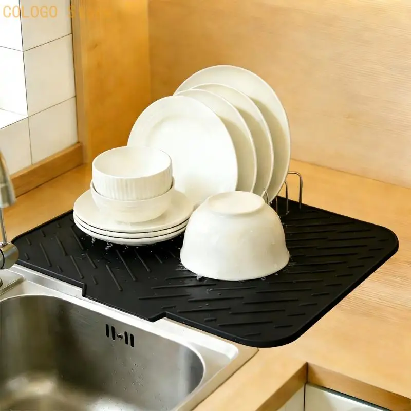 Multiple Functional Flexible Drying Layer For Dishes Fruits And vegetables Having owner For Easy Storage And Care D0LD